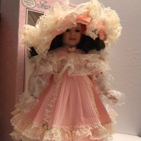 treasures in lace genuine porcelain doll